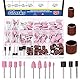 Glarks 136Pcs Abrasive Grinding Stone Points and Sanding Drum Assortment Kit, Polishing Buffing Wheels Grinding Bits and Drum Sander Sanding Sleeves with Drum Mandrels Set for Rotary Tool