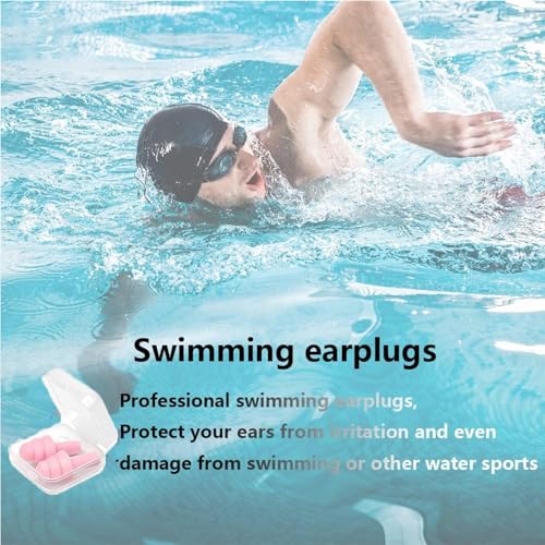 Image of Earplugs for Sleeping Noise Cancelling, 8Pairs Reusable Ear Plugs | Super Soft Silicone, NRR 32 dB, Triple Seal Waterproof, Sleep /Swim /Concerts /Work, Washable BPA-Free, 8Colors Individual Packs