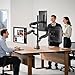 Triple Monitor Mount for up to 35-inch Screens – Heavy Duty Ultrawide Stand with Fully Adjustable, 12kg Gas Spring Arm (Each), VESA 75×75/100×100 mm, Black