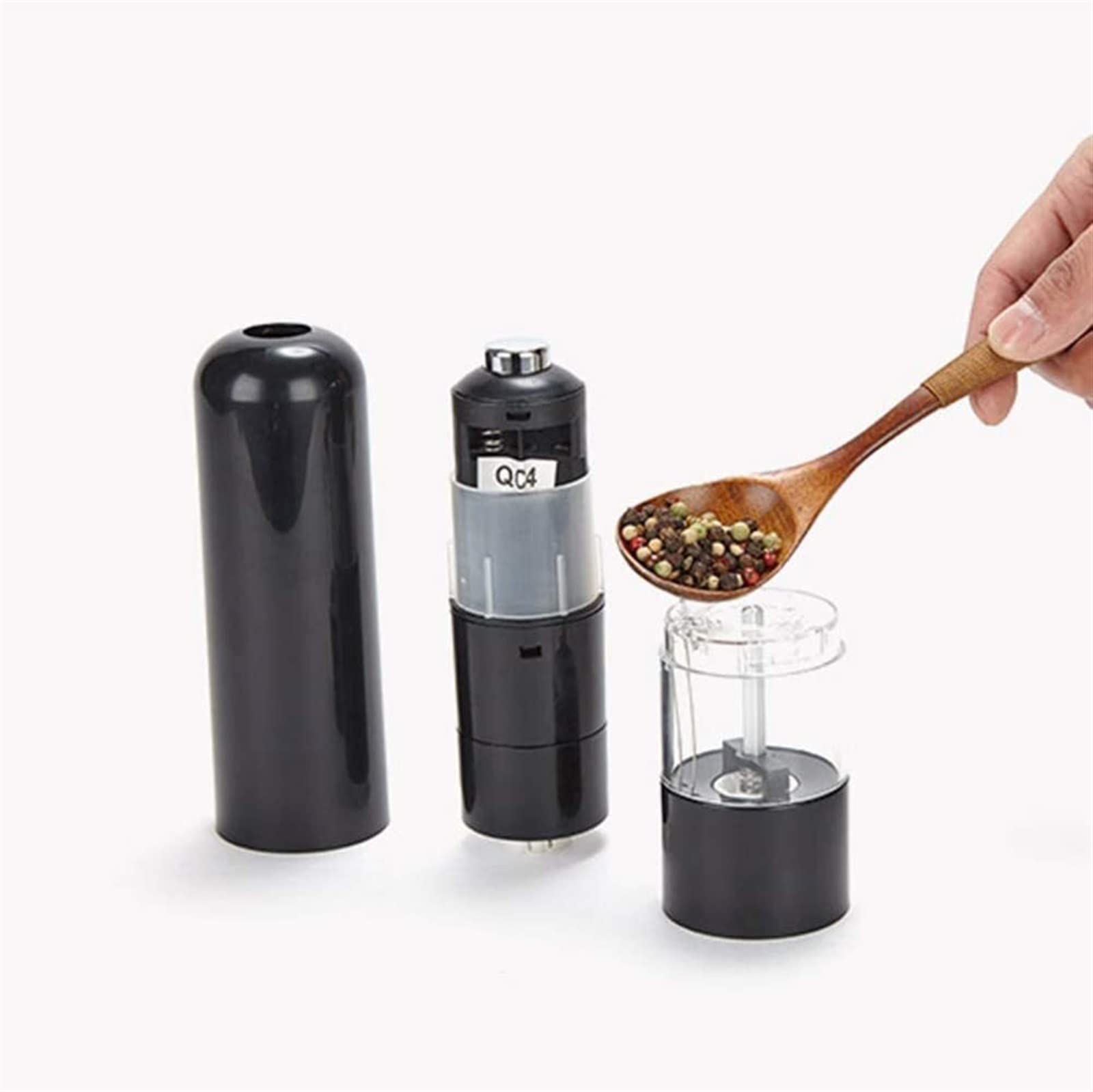Młynek do pieprzu Młynków do pieprzu Młynek Do Soli I Pieprzu, Pojemność 70 Ml, Młynek Regulowany Elektryczny Młynek Do Pieprzu Młynek Do Soli Młynków do przypraw Młynek do chili