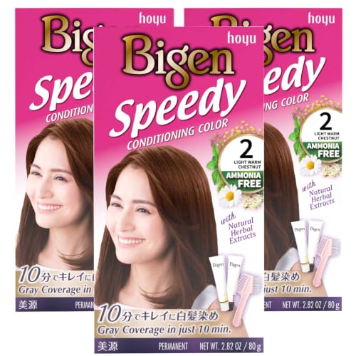 Bigen Speedy Conditioning Color Kit: 2 Light Warm Chestnut - 3 Pack