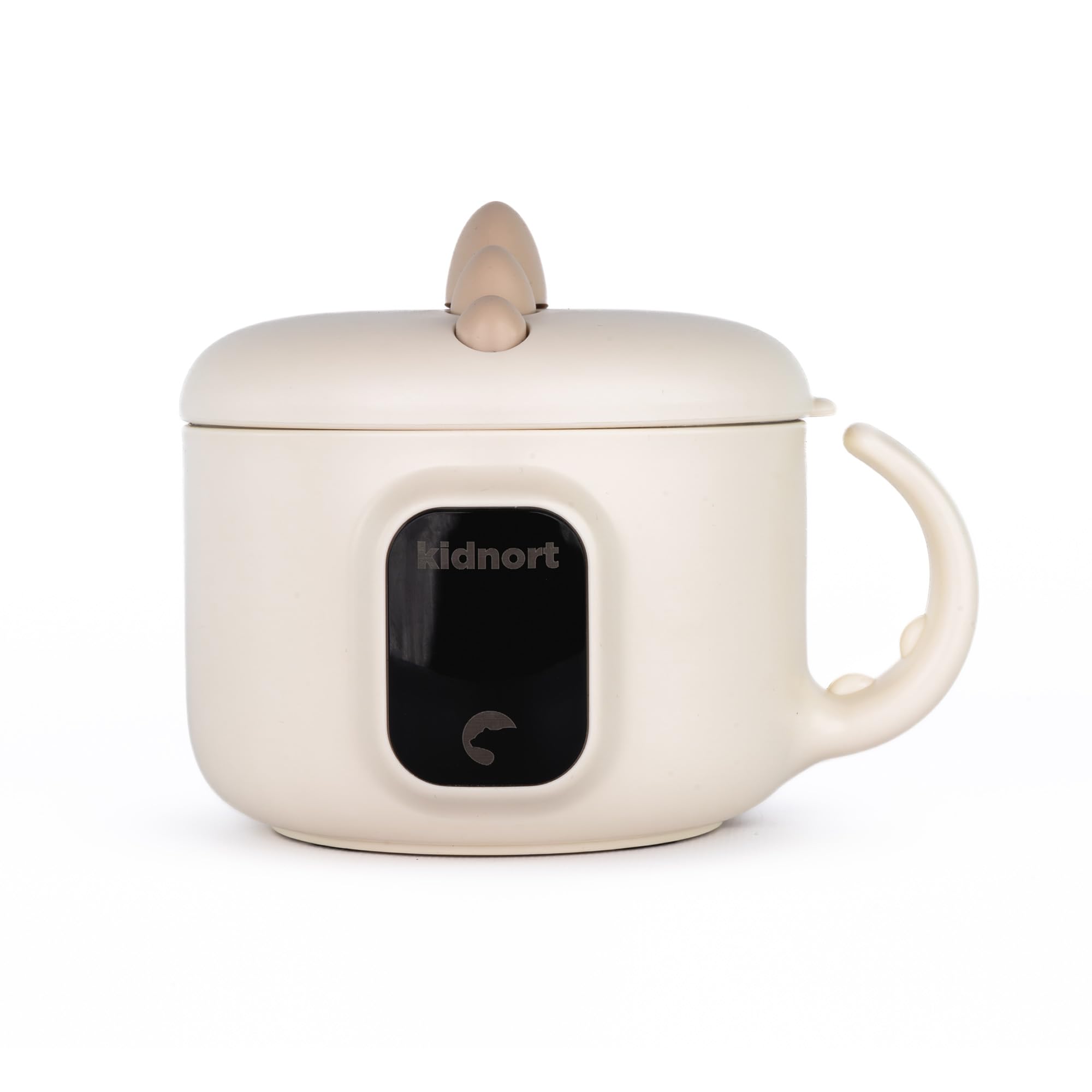 Vennlig Mobiler Babykostwärmer 400 ml mit Akku kabellos für unterwegs 40 und 45 Grad Display 4500 mAh 70 Grad Pflegeprogramm für Babybrei Mahlzeiten und Getränke Beige