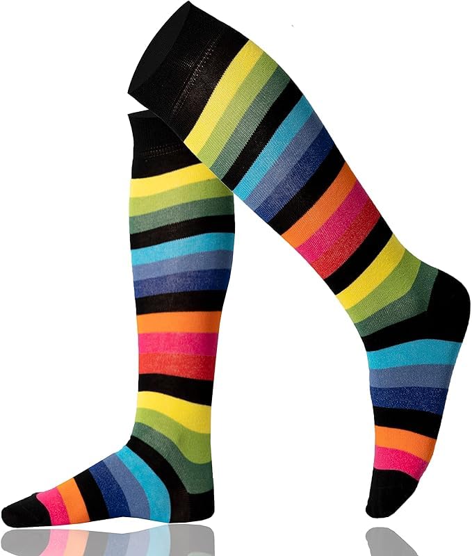 Image of Mysocks Unisex Knee High Long Socks Argyle