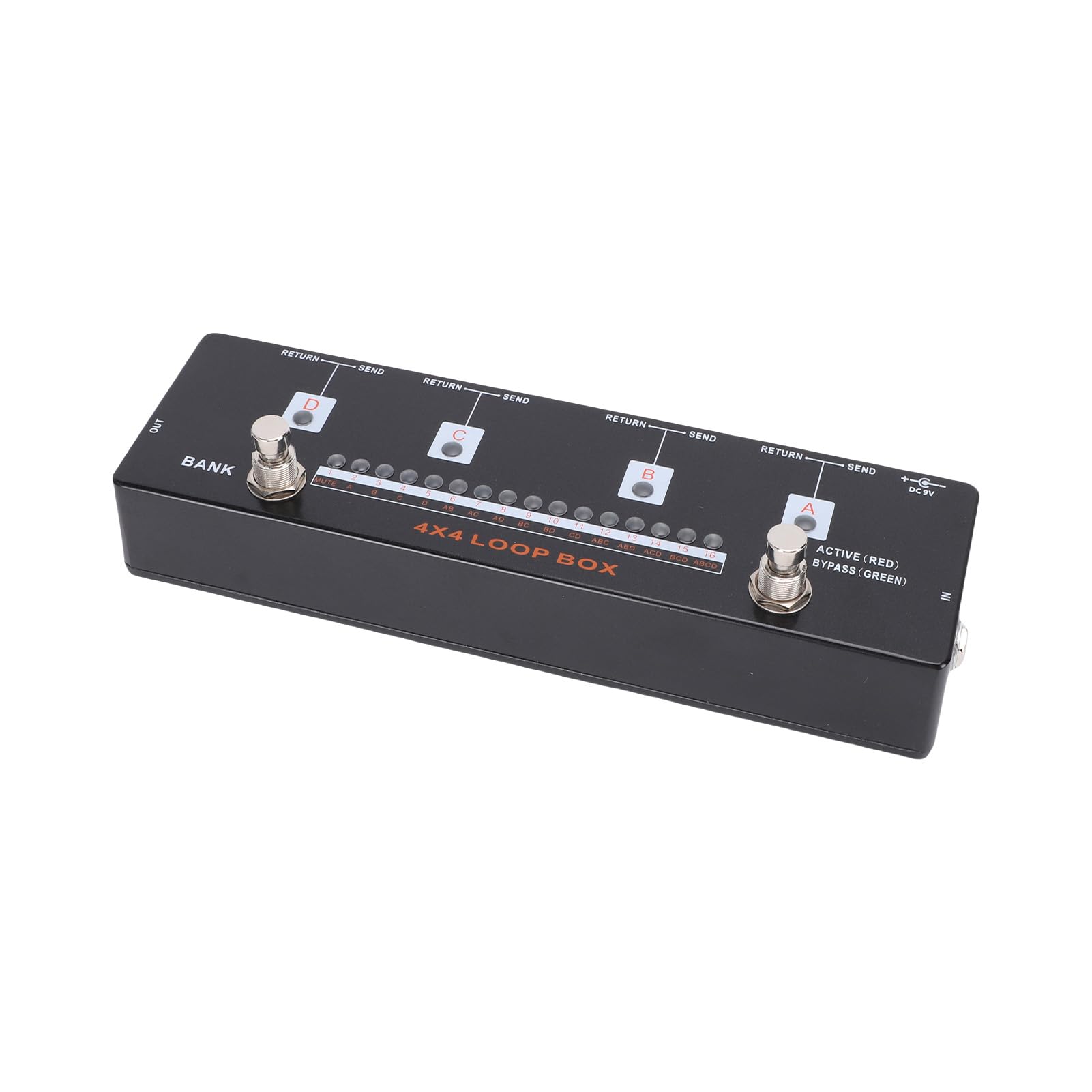 CHICIRIS Pedal de Efectos de Guitarra, Conmutador de Tono Programable, Diseño True Bypass con 16 Preajustes y Pantalla LED para Presentaciones en Vivo y Grabación de Estudio