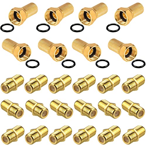 Conector de cable de satélite 16 conectores F, 8 conectores F, 7 mm, conector de cable coaxial, conector de antena para cable de antena coaxial, cable coaxial sat, sistema BK, satélite Cover
