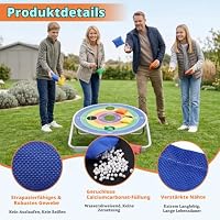 TranRantic 10 Stück Cornhole Wurfsäckchen Bean Bag Set 10x10cm – Ansicht 3