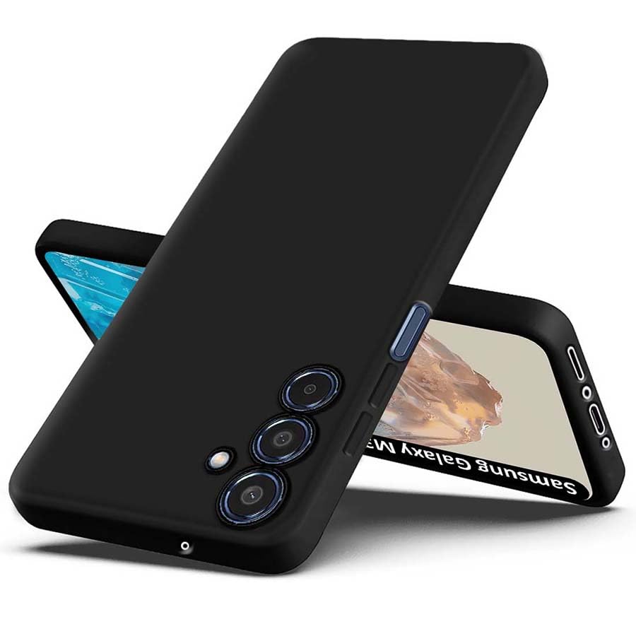 Fashionury Back Cover for Samsung Galaxy M35 5G | Camera Bump Protection | Matte Soft Silicon Flexible | All Side Shock Proof Rubberised Back Case Cover for Samsung Galaxy M35 5G (Black) (B0D97W7H9Z) Amazon Price History, Amazon Price Tracker