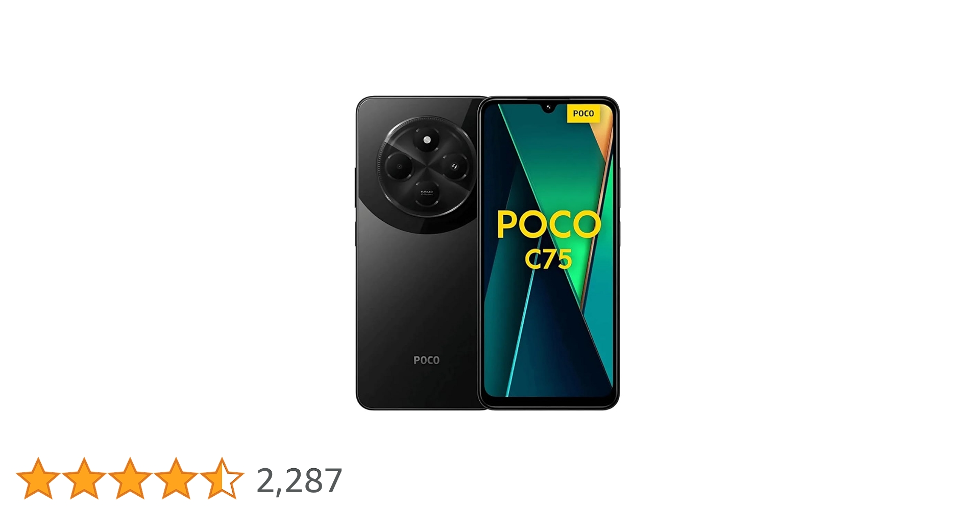 POCO C75 ブラック 8GB RAM 256GB ROM