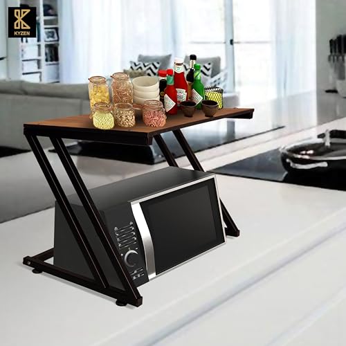 Image of KYZEN Deluxe Microwave Oven OTG Stand for Kitchen Counter, Toaster Organizer, Extra Storage for Home & Kitchen Appliances 1Z Deluxe