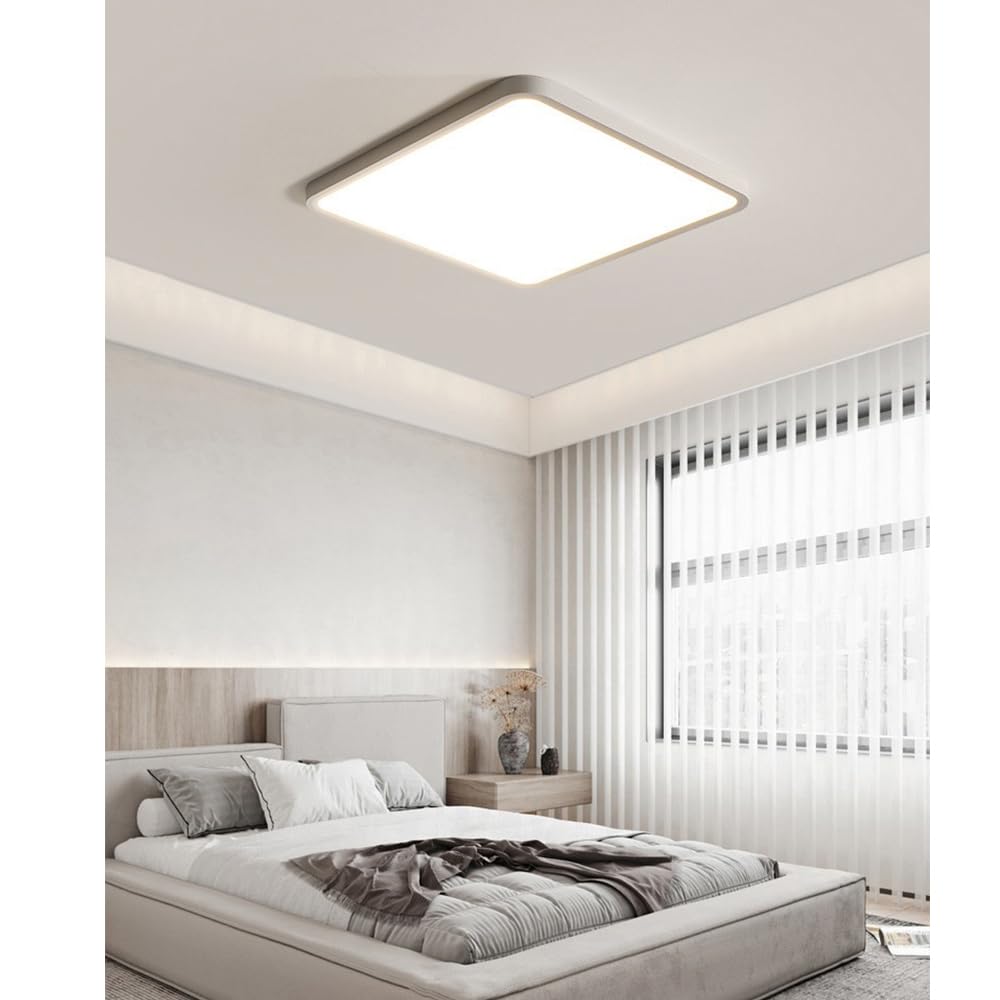 Chao Zan Ceiling Lights 36W, 3200lm Super Bright LED Daylight White 6000K, IP44, Light Fittings Ceilings for Office, Bathroom, Living Room,Bedroom,Kitchen, Hallway, Porc Φ30cm (36W)