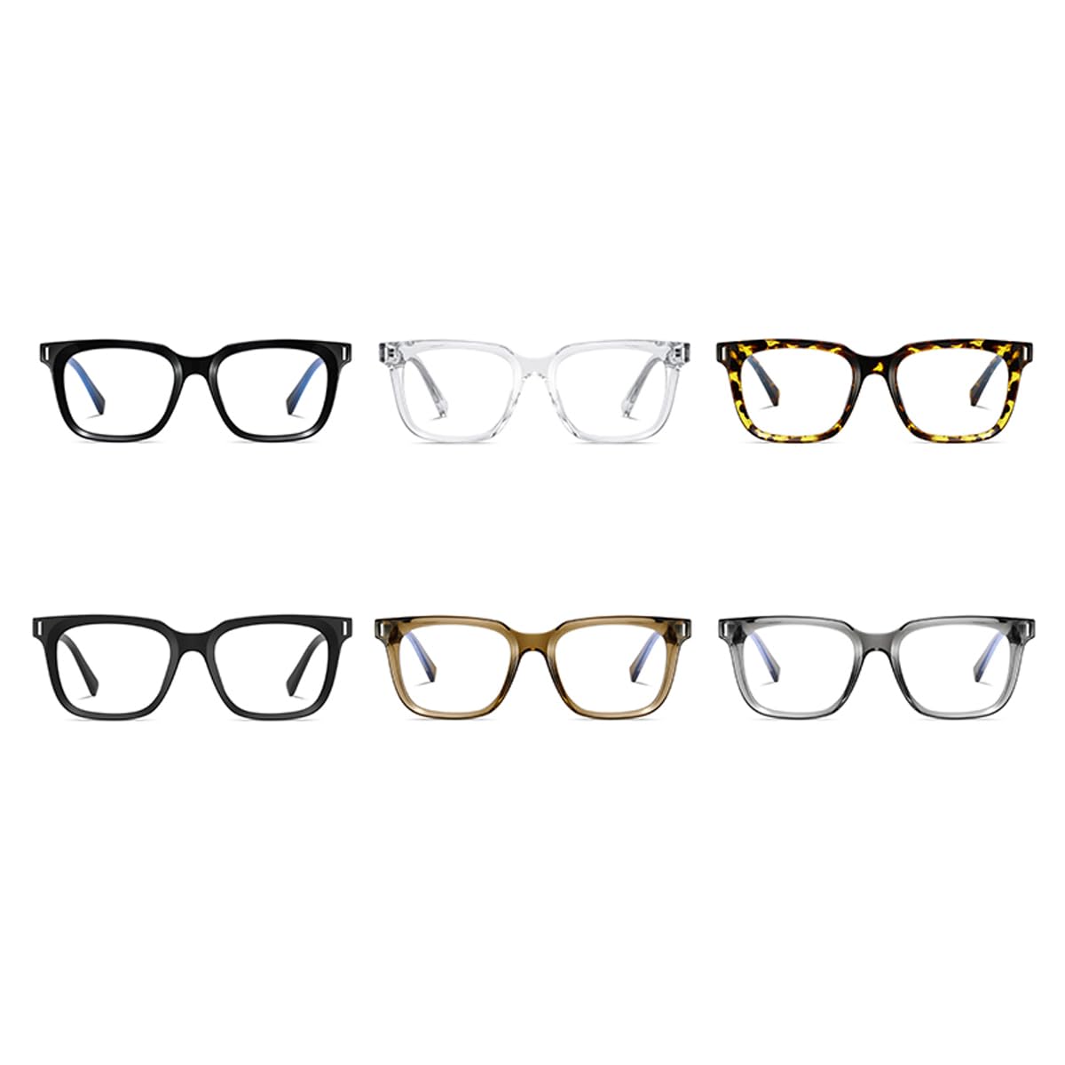 Niebieskie światło blokujące okulary dla mężczyzn i kobiet, modne okulary oprawki TR90 Eyewear Square okulary