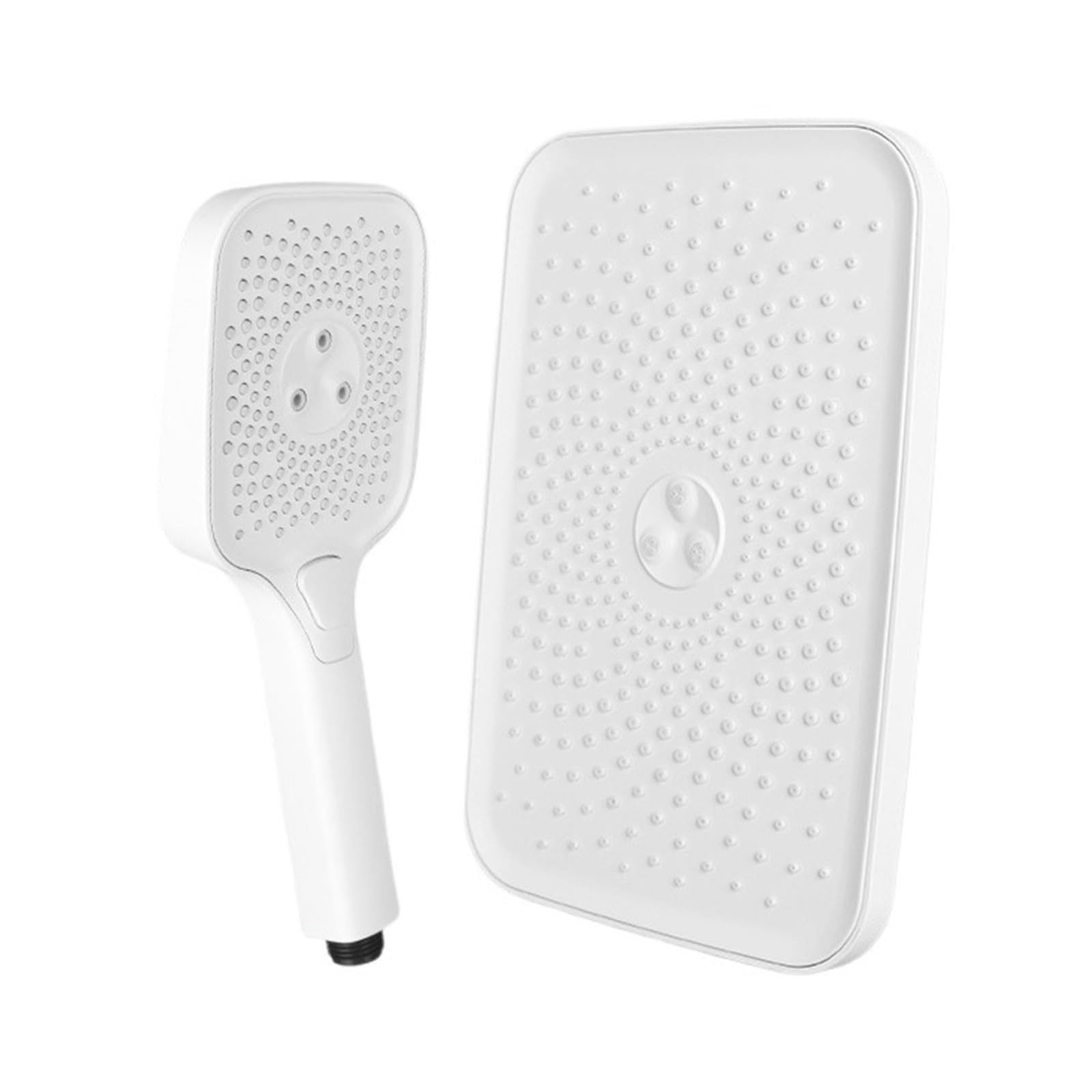 Pommeau de douche pressurisé blanc à jet puissant pour une pression optimale