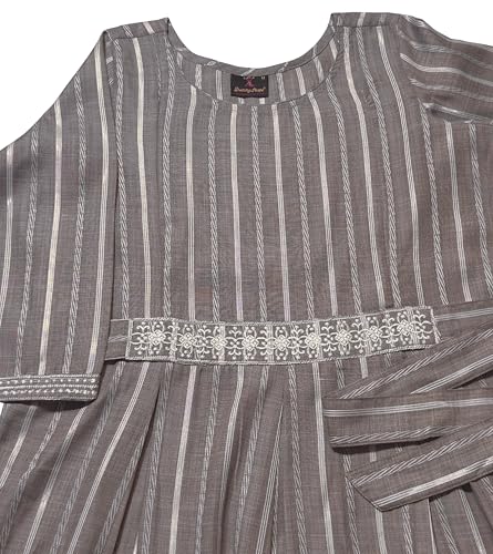 Image of DUMMY SHAPE Feeding Kurtis for Women Cotton Blend | Floral Anarkali Kurta with Dual Nursing Zippers for Pregnancy & Breastfeeding | Maternity Dresses | Gifts for Pregnant Woman