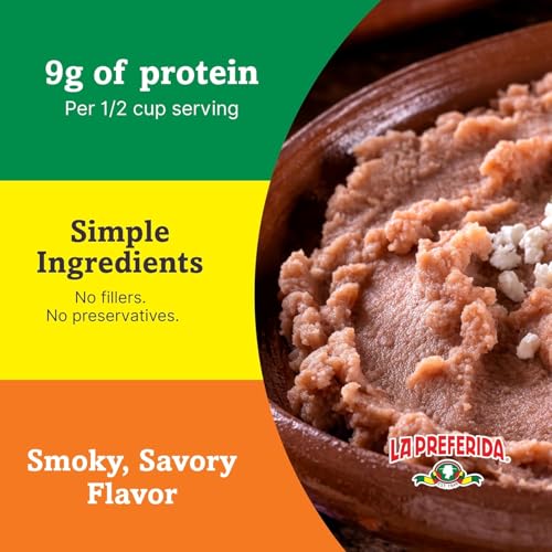 Image of La Preferida Refried Beans (Authentic Black, Authentic Pinto, Spicy Chipoltle, & Chorizo) (3ea / 16oz) Variety Pack