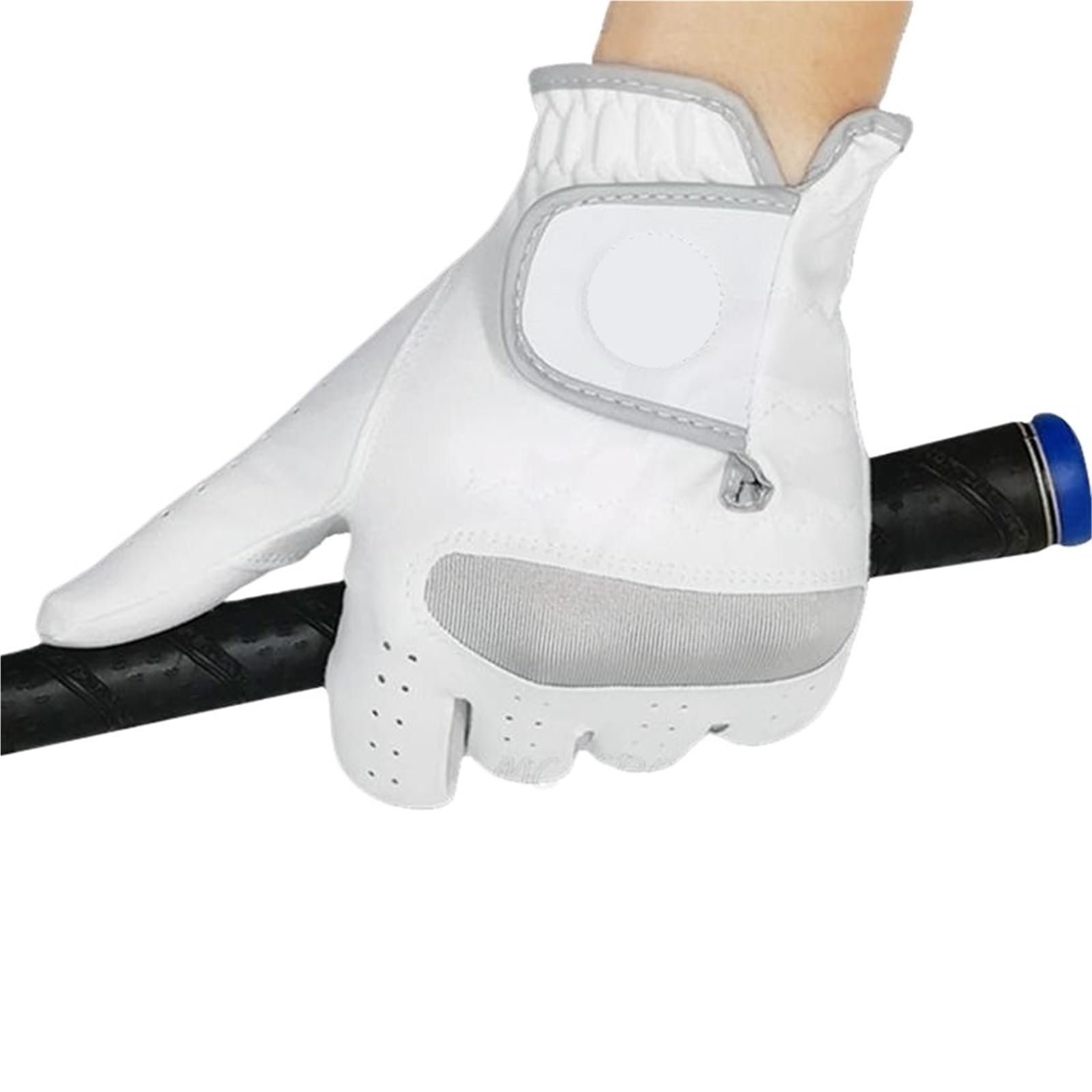 Guantes De Golf Guante de Golf for Hombre, Tela Transpirable, Marcador, Guante Blanco reemplazable, 2 uds. Golf Guantes