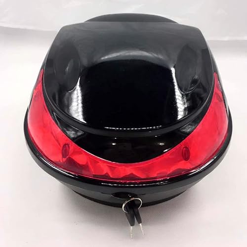 Miniatura 4 de Caja trasera para motocicleta, maletero, cerradura de equipaje, estuche de almacenamiento de gran capacidad, reemplazo para motocicleta scooter