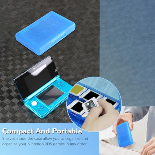 Etui na karty 3DS Game Holder, etui na karty 28 w 1 Kompatybilne z Nintendo NEW 3DS/NEW 3DS XL/3DS/3DS XL/DSi/DSi XL/DS/NEW 2DS/NEW 2DS XL/2DS/2DS XL Przechowywanie wkładów Skrzynka(blue)