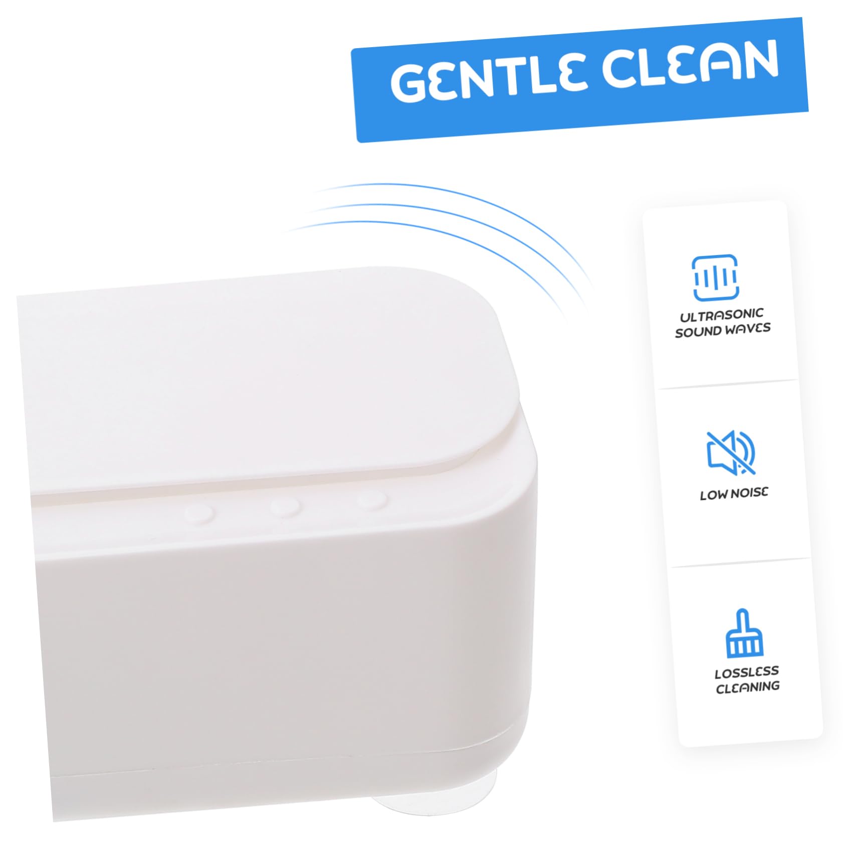 BELLIFFY Ultrasonic Jewelry Cleaner High-Power Transducer 1set Cleaner for Lenses Razor Tooth Socket