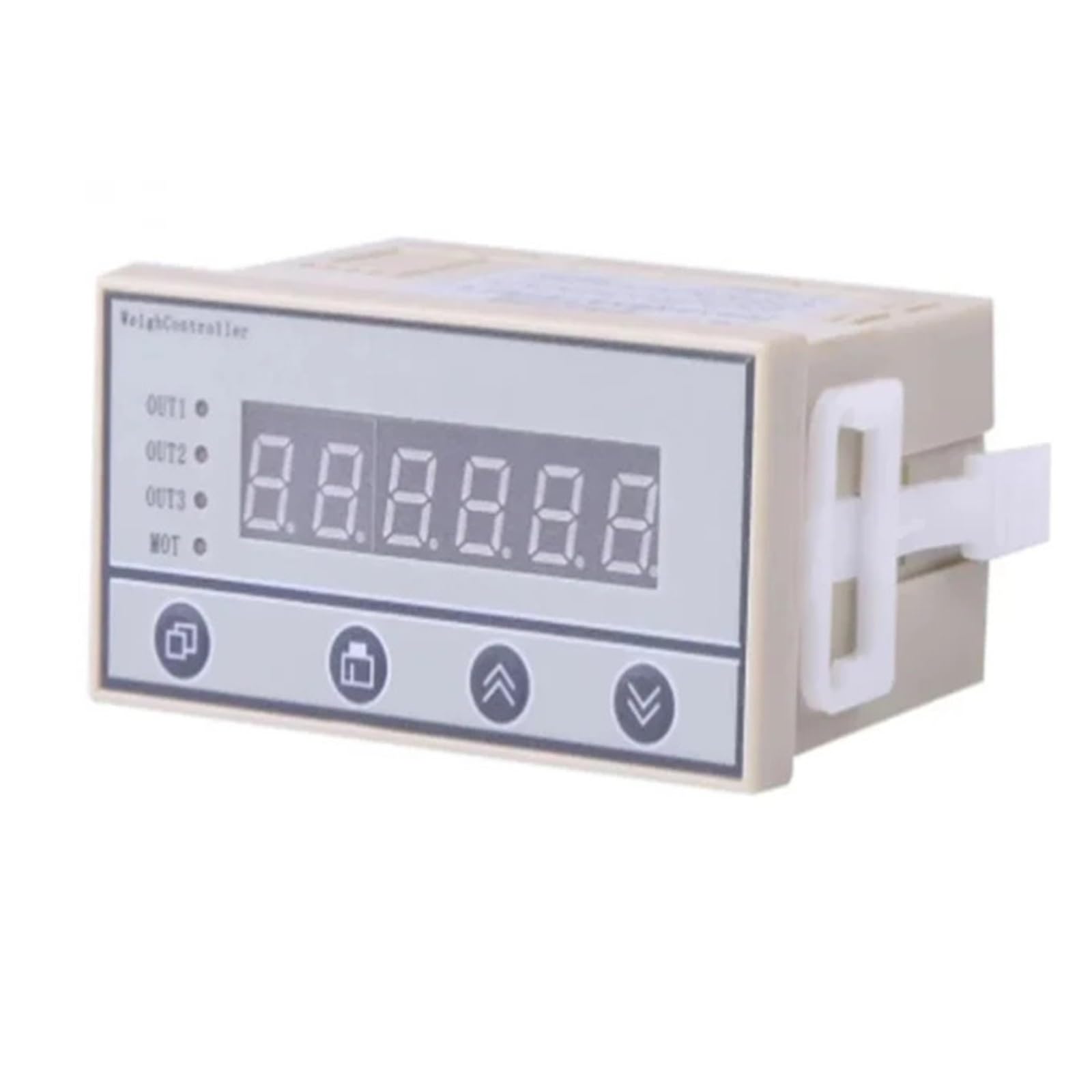CHBMSS Load Cell Indicator, Weight Sensor 4-20MA 220V 2-Way Relay, Weighing Controller Weight Indicator 6-Digit LED Display 2-pin