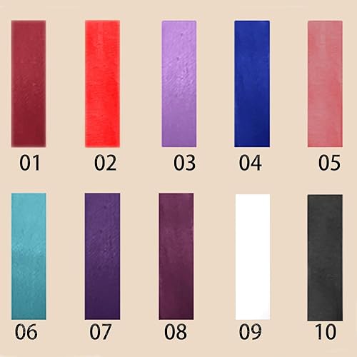 Esmalte de labios de copa antiadherente mate de 11 colores, brillo de labios no decolorante, lápiz labial de 0.34 onzas líquidas