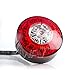 KiWAV Tail Rear Brake Stop Light Lamp Round LED 3 Inches Red Amber Turn Signals (Requires 2) for Custom Motorcycle Cafe Racer ATV UTV Chopper Bobber Buggy Flush Mount Pack of 1 Piece
