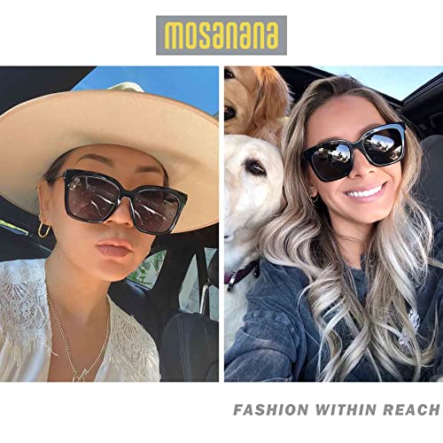 mosanana Oversized Sunglasses for Women Trendy Square Style Model-DIVA2