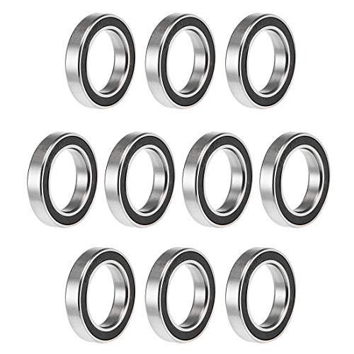 Roulement à billes 6803-2RS 17x26x5mm en acier chromé ABEC3 uxcell
