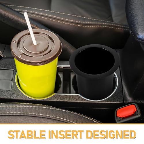 Portavasos plástico negro para carro y sofa 2 piezas miniatura 3