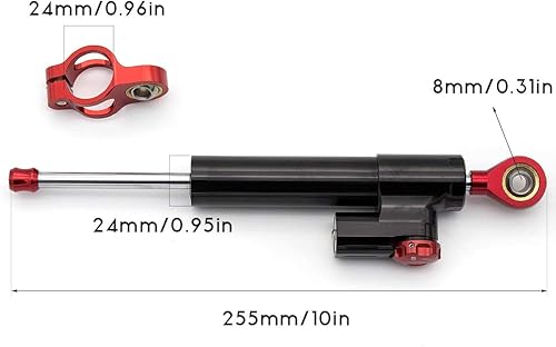 Vista 36 de PROCNC Amortiguador universal ajustable de dirección para motocicleta Kawasaki Z1000 Z750 2003-2009 ZX6R 2005-2016 ZZR1400 ZX14 2006-2012 VERSYS