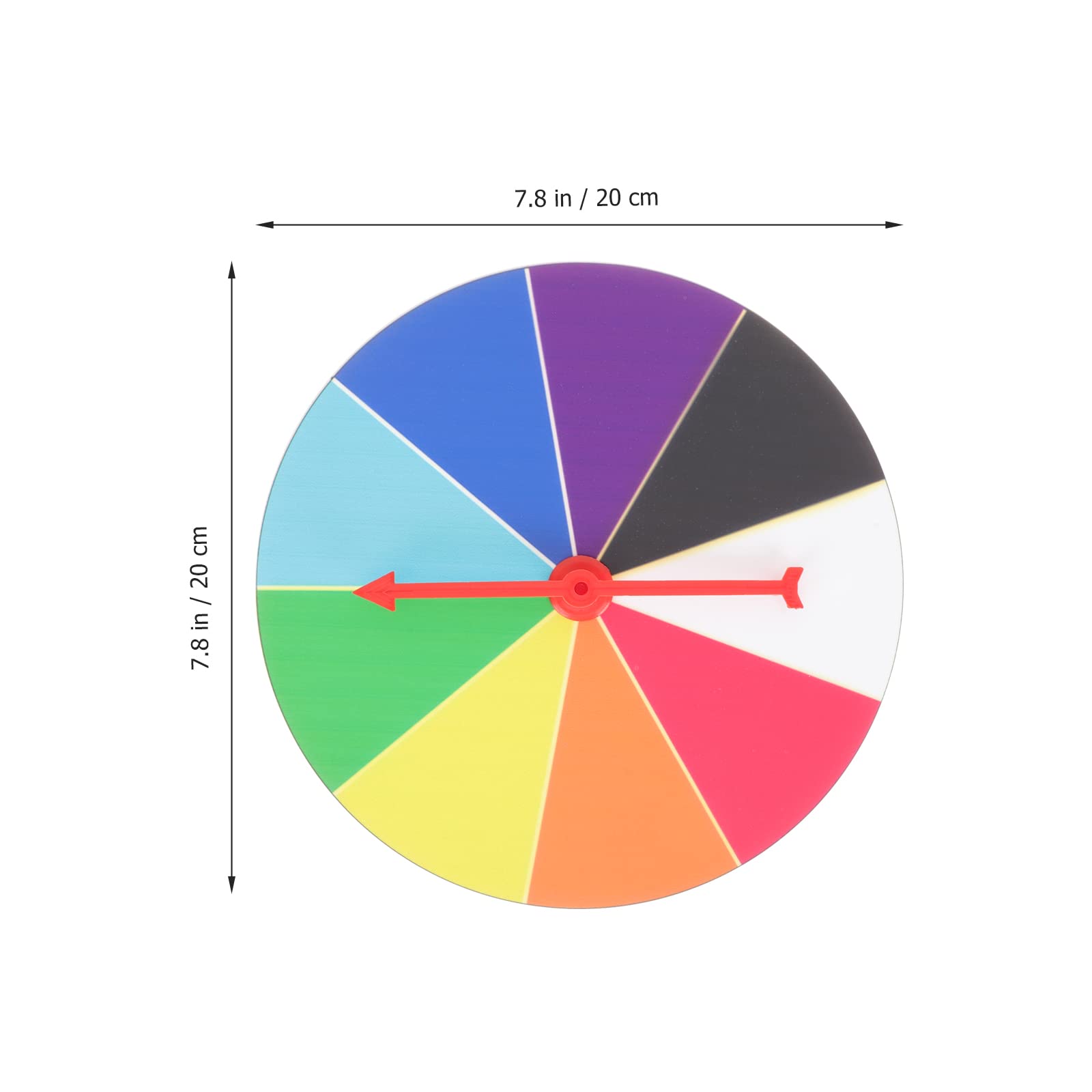 LOGOFUN Kids Prize Wheel Spinner Wall Hanging Carnival Game for Birthday Party Classroom Activities Teaching Tool Supplies - 20cm