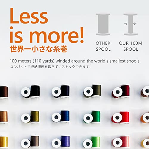 Leonis 30 Color All-Purpose Polyester Sewing Threads 100 M / 110 Yds Each [ 93012 ] #TOP3