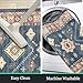 HEBE Boho Kitchen Rug Sets 3 Piece with Runner Non Slip Kitchen Rugs and Mats Washable Kitchen Mats for Floor Thick Kitchen Floor Mat Carpet Runner Rugs for Hallway Laundry Holiday Decor