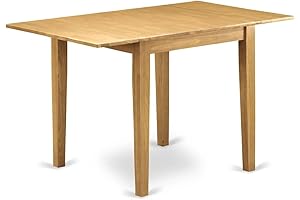 East West Furniture Norden Small Drop Leaf Kitchen Table Rectangle Wooden Table with Dropleaf