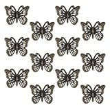 Elegante forma a farfalla: pomelli per mobili in lega di zinco, la caratteristica forma a farfalla aggiunge un elemento decorativo ai cassetti e alle ante dei mobili, migliorando istantaneamente l'arredamento della tua casa, maniglie vintage, pomelli per mobili francesi vintage