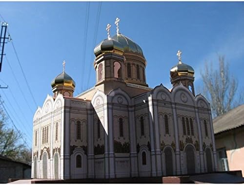 PAPER MODEL KIT ARCHITECTURE THE TEMPLE CHRIST THE SAVIOUR 1/400 OREL 62