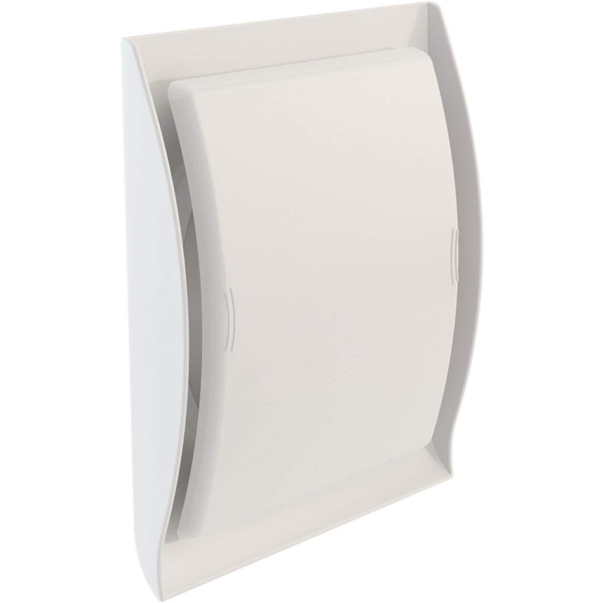 grille design de ventilation - diamètre 125mm - blanc - pour appareil à gaz - nicoll gdt125b