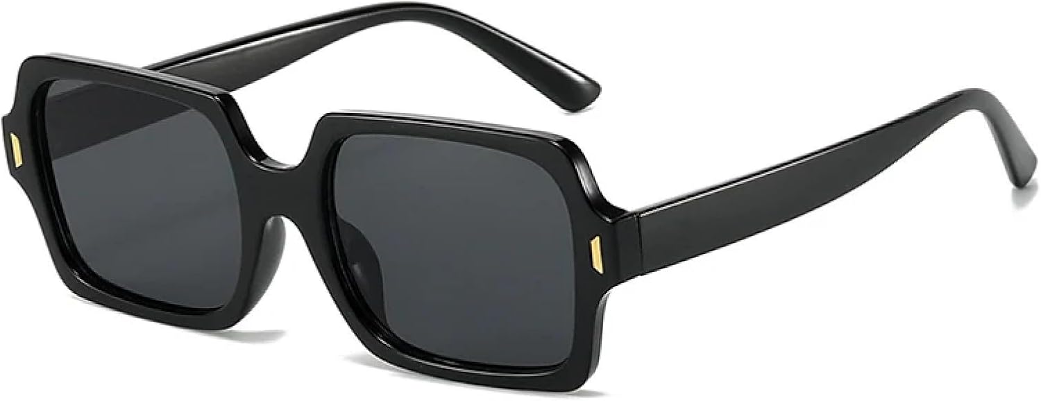 MUTYNE Retro Sunglasses for Women Uv400 Fashion Rivets Men Gradient