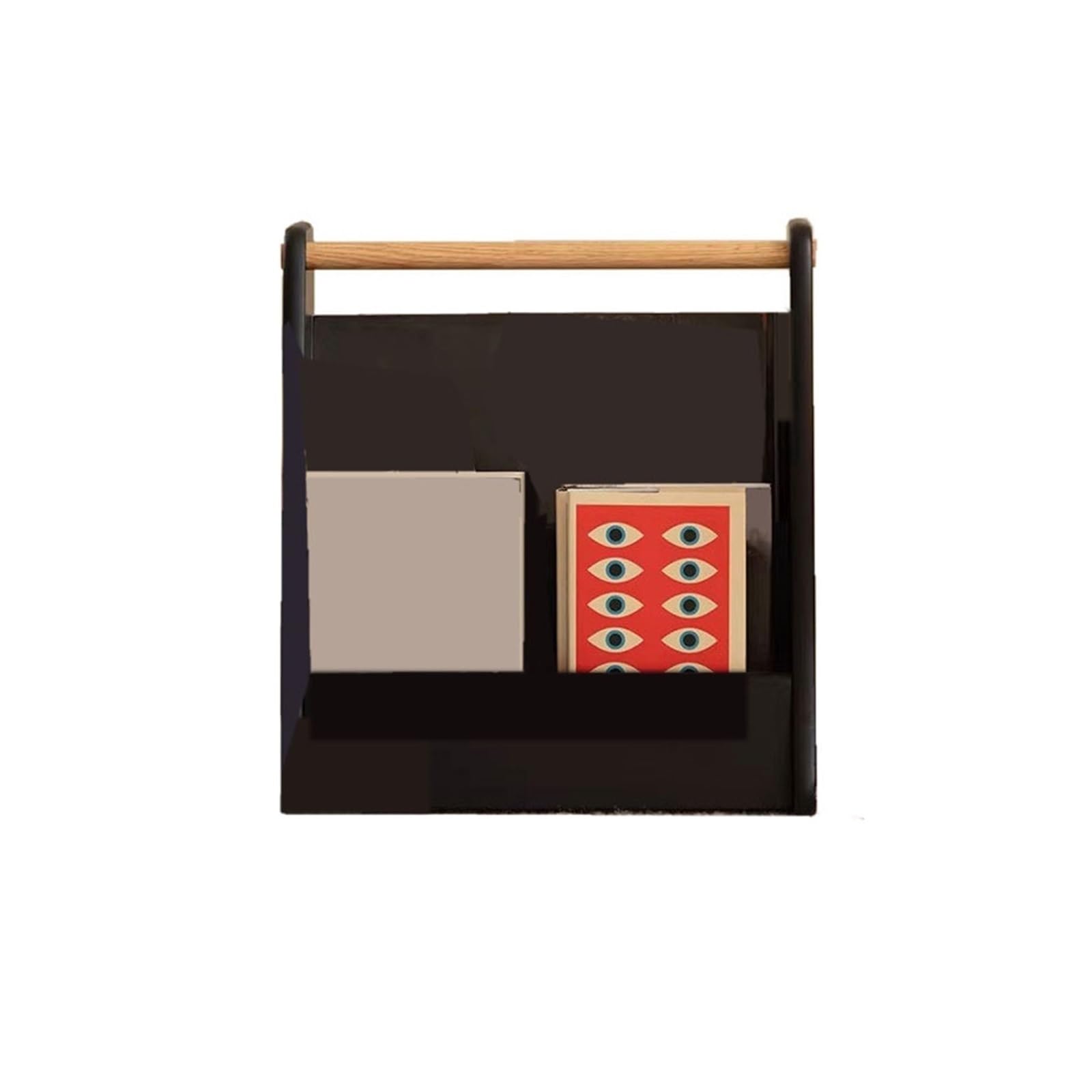Zhaoj24-05 Bookcase Modern Home Wooden Handheld Bookshelf Portable CD Magazine Organizer Shelf