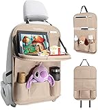 GROSSE STABILITÄT UND EINFACHE INSTALLATION: Verstellbarer Gurt mit Schnalle, Zwetschgenschnallen, Aluminiumhaken sowie starke Gurte sorgen für die hohe Stabilität des Rücksitz-Organizers. Die Installation ist ziemlich einfach und dauert nur weniger als 5 Minuten.