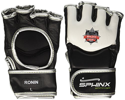 Gants MMA L Noir Kenneth J Lane Sphinx Ronin pour entraînement