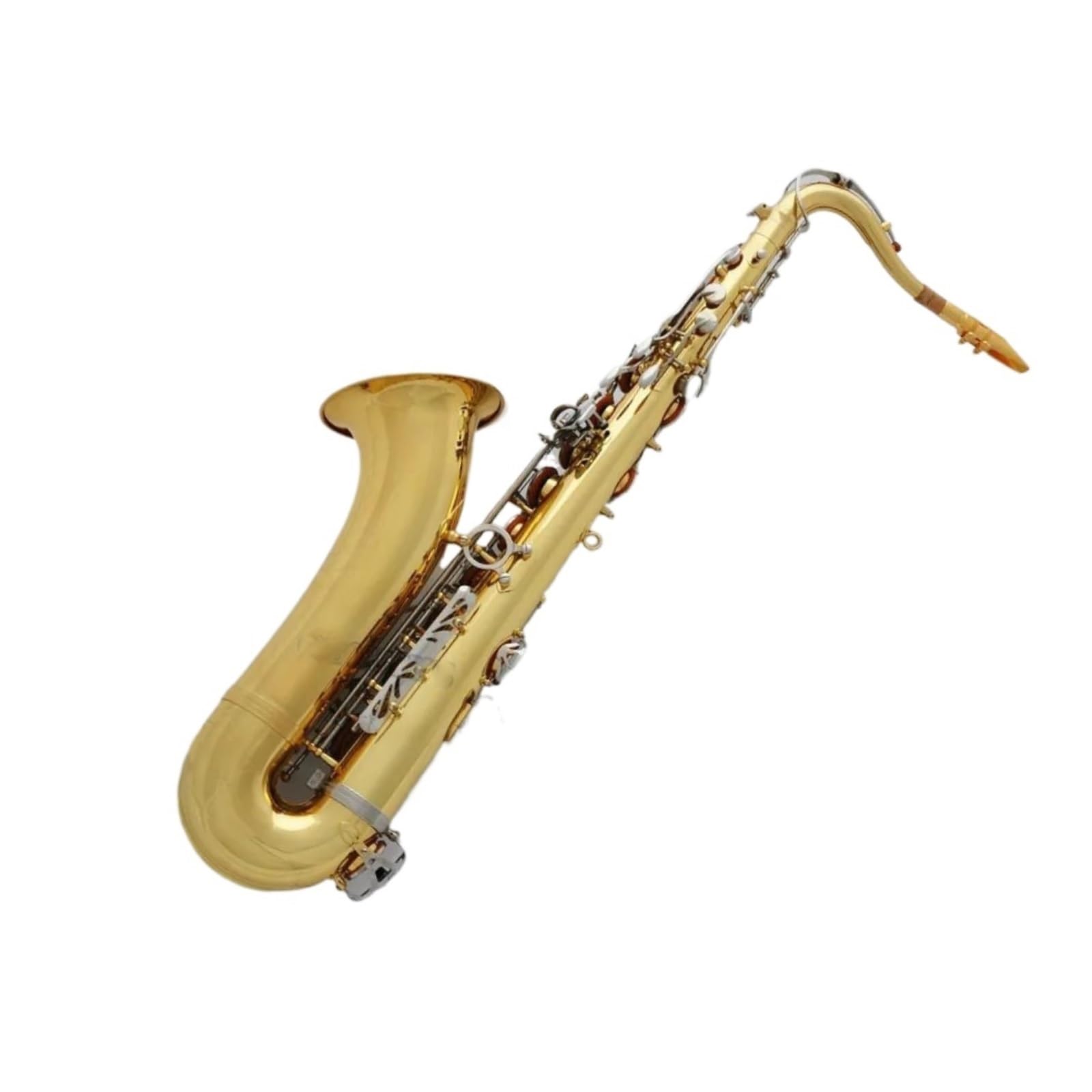 Dwutonowy Saksofon Tenorowy High Bb F Z Metalowym Ustnikiem Saksofon