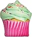 iscream Vanilla Scented Bi-Color Celebration Cupcake 15" Microbead Accent Pillow