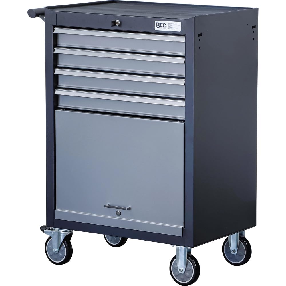 BGS 4086 | Servante d'atelier, Profil Junior | 4 tiroirs | avec 151 Outils