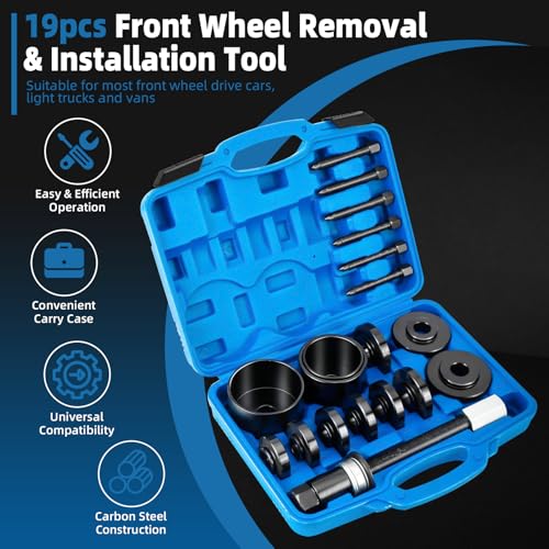 FreeTec Radlager Werkzeug Radnabe Abzieher Ausdrücker Reparaturlösung für Radlager Radlagerwerkzeug für VW für Audi für Opel für FIAT für BMW für Ford