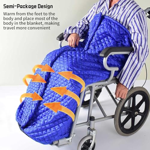 Couverture jambe fauteuil roulant chaude coupe-vent contre le froid - 3