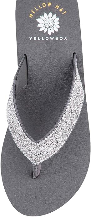 Yellow Box Women's Cressida Wedge Sandal, Round Toe, 1.25 Inch Heel, 0.5 Inch Platform, Comfortable Flip-Flop4