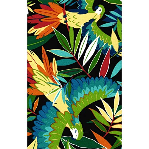 MISC 5ft Bench Cushion Only 60" Parrot Bird Botanical Jungle Tropical Outdoor Porch Swing Pad Indoor Window Seat Cushion Rectangle Shaped Patio Seating All-Weather, Polyester
