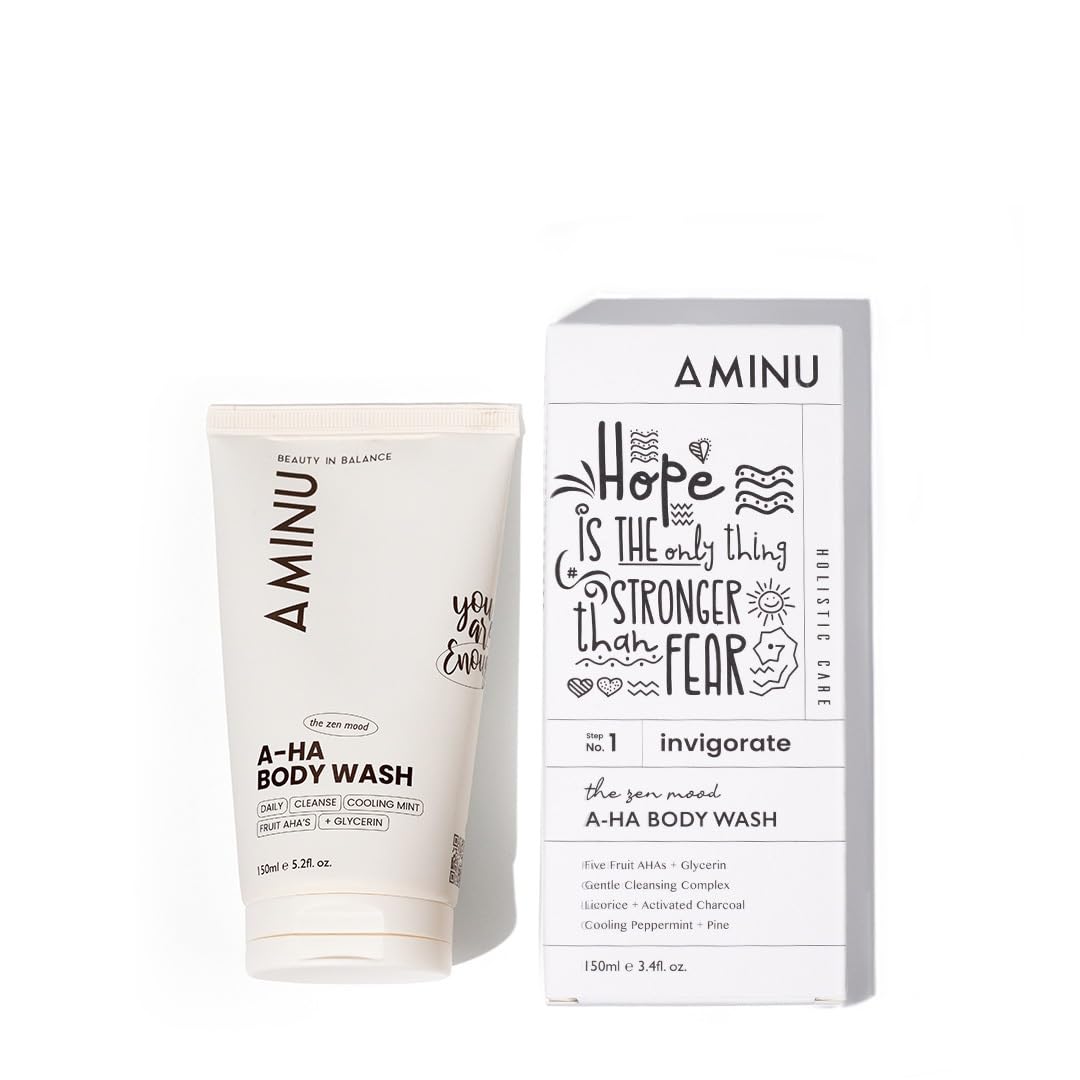 Aminu AHA Body Wash – Exfoliating Cleanser for Brighter, Smoother Skin, 5 AHAs + Charcoal Detox-picture-28