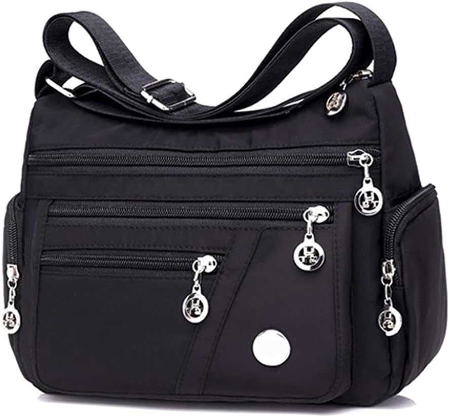 Sac à Main Femme En Toile Rose - Grand Cabas Décontracté Bandoulière Avec Poche Intérieure