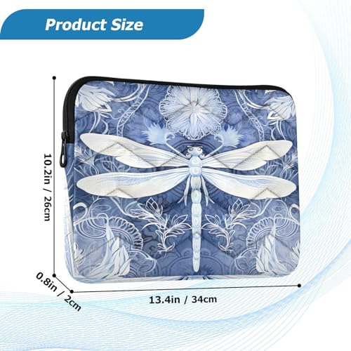 Funda para portátil 13-14 pulgadas Dragonflies impermeable y resistente miniatura 3